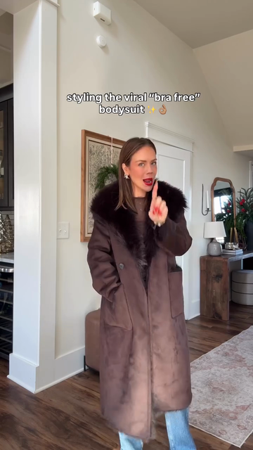 Reversible Faux Fur & Suede-Like Coat