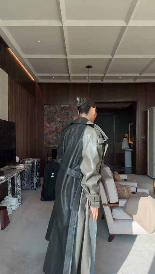 Leather Trench Coat