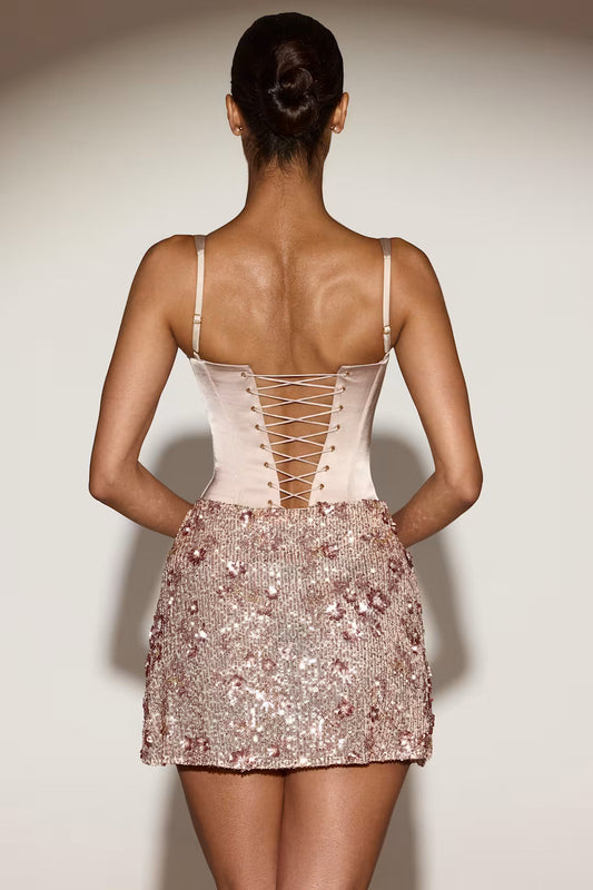 Vintage Haute Couture Elegant Mini Dress