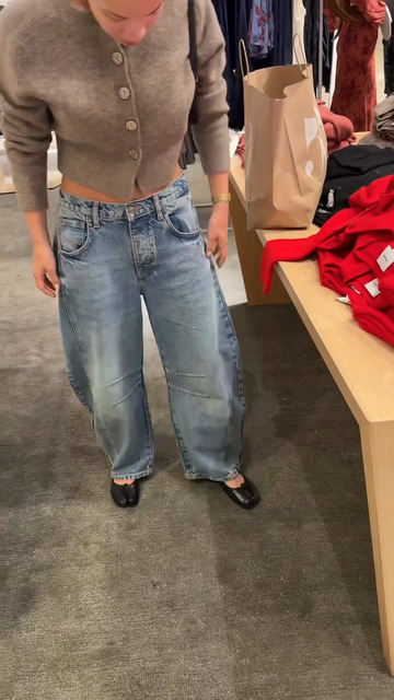 Light Wash Baggy Denim Jeans