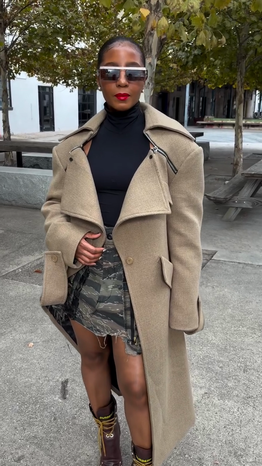 Camel wool coat