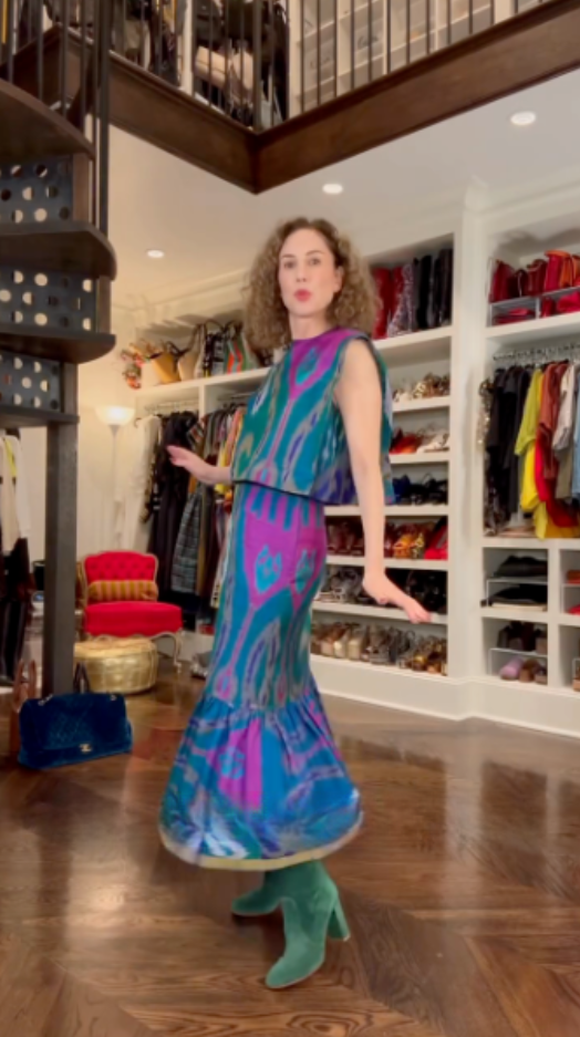Colorful printed two-piece set