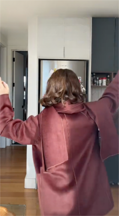 Burgundy textured button jacket