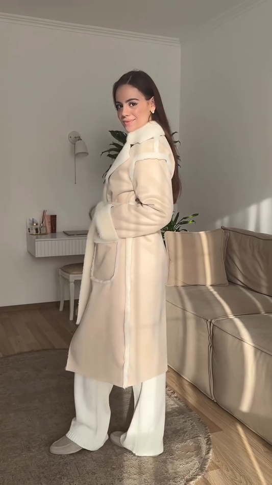 Beige long coat