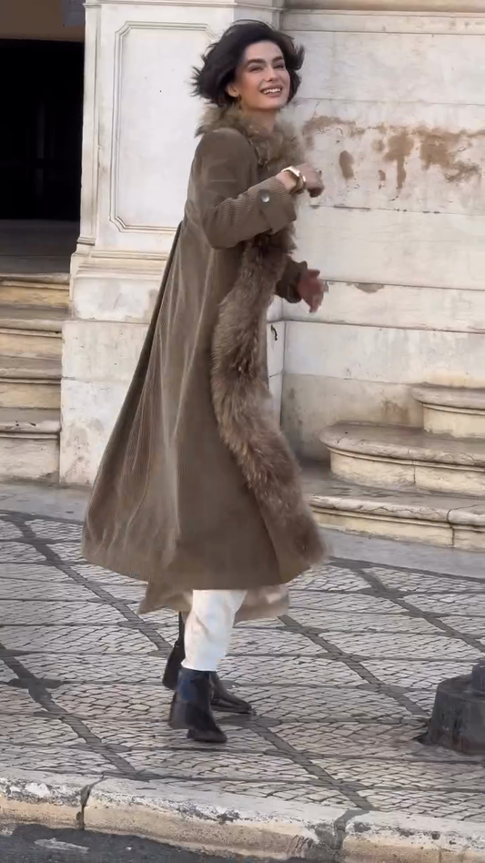 Brown corduroy jacket