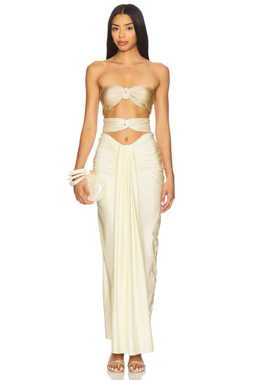 Elegant two-piece openwork dress