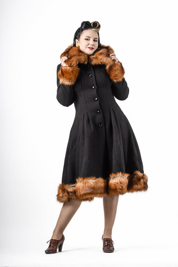 Black wool coat