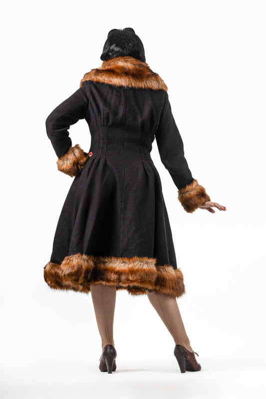 Black wool coat
