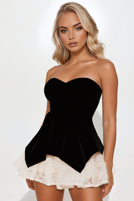 Black Velvet mini dress