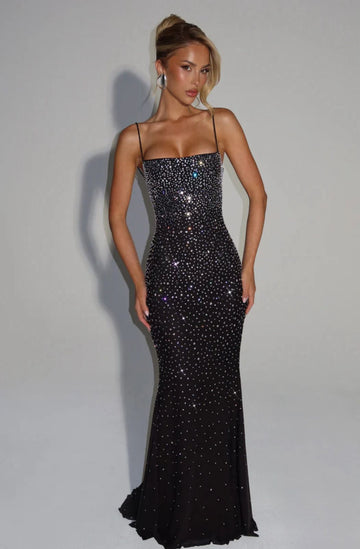 Gradient sequined mermaid dress