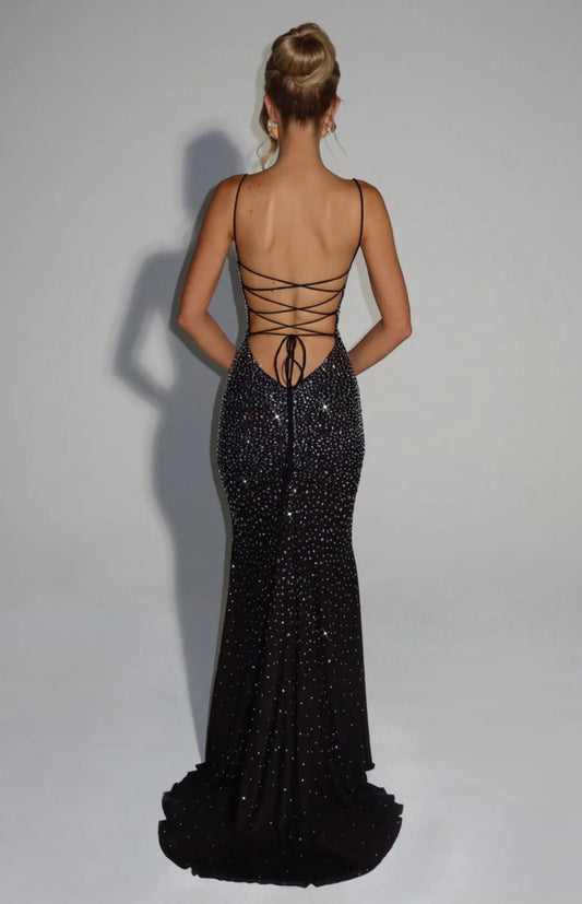 Gradient sequined mermaid dress