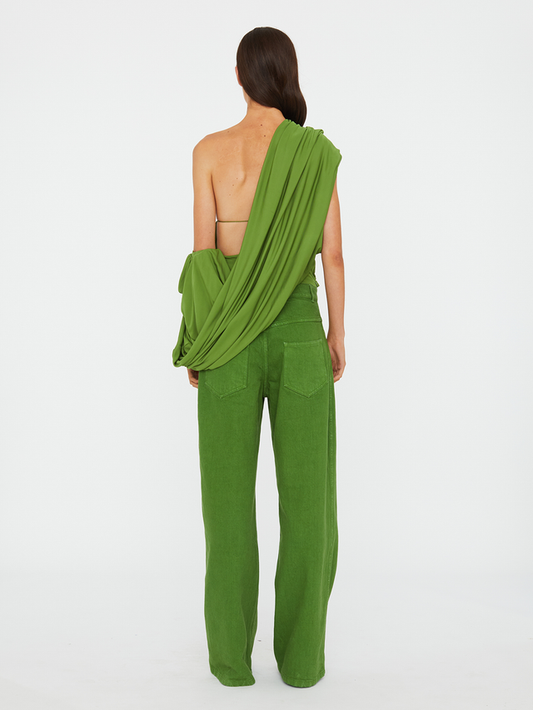 Asymmetric Drape Sleeveless Top