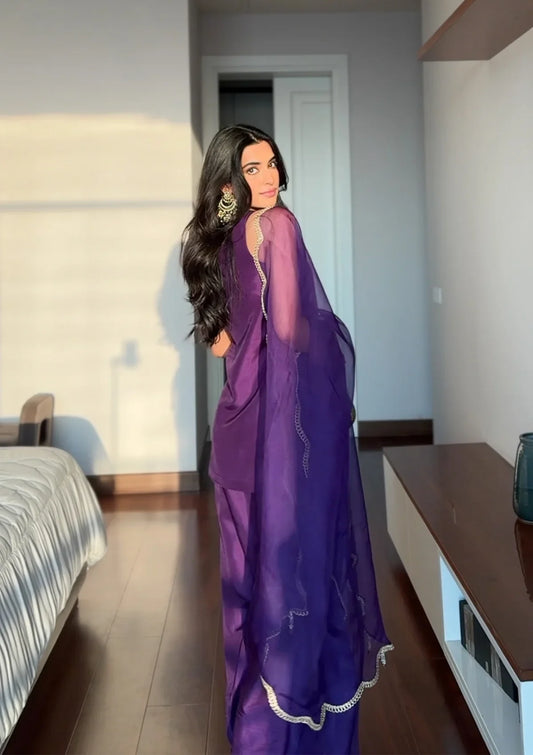 South Asian style amethyst set