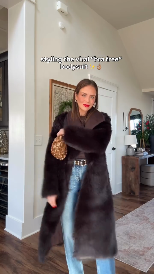 Reversible Faux Fur & Suede-Like Coat