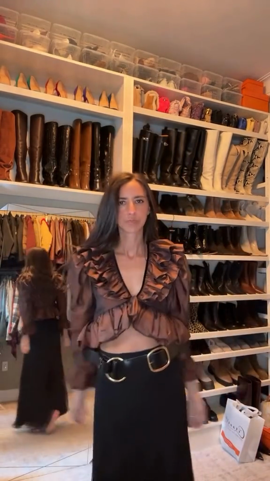 Stylish Ruffled Suit