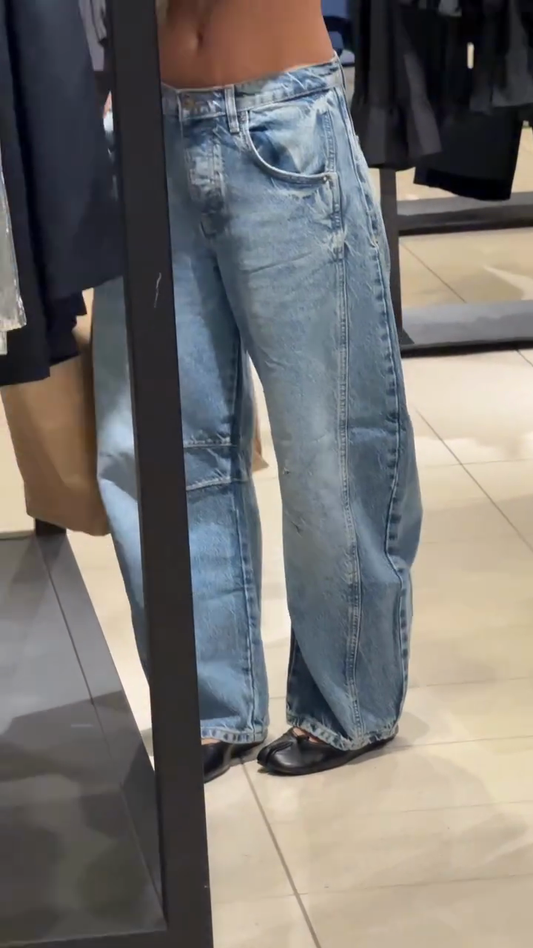 Light Wash Baggy Denim Jeans