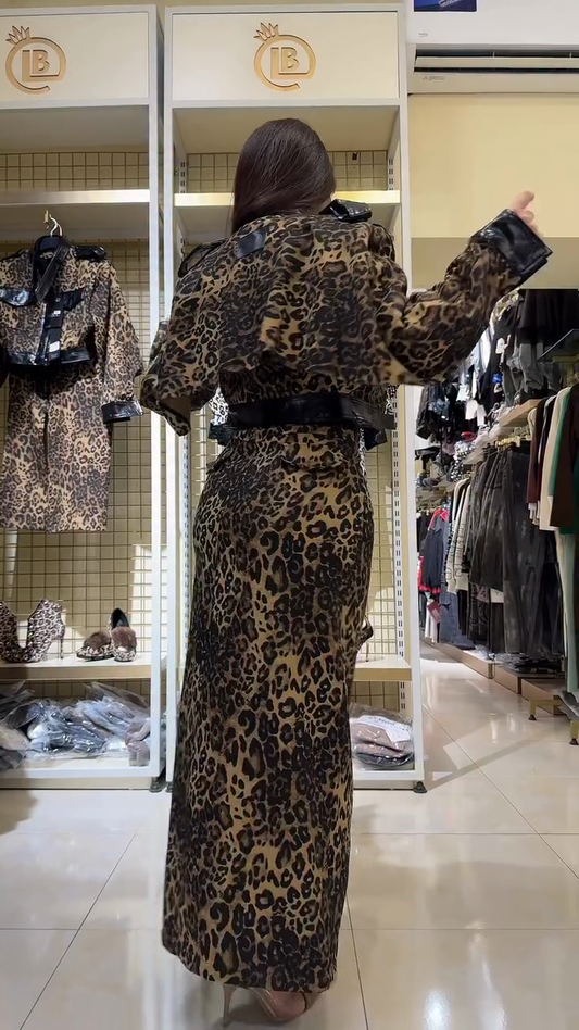 Leopard-Print Co-ord Set