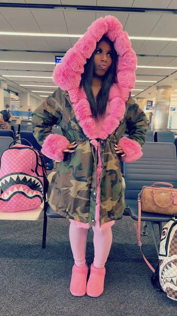 Camouflage Print Parka