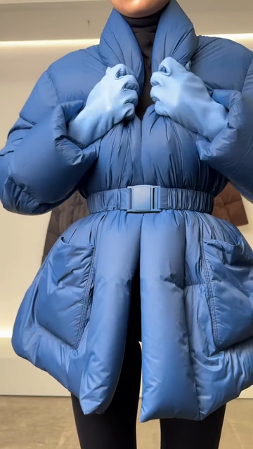 Oversized Belted Puffer Coat