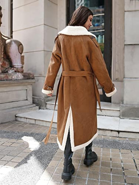 Teddy bear velvet lined coat